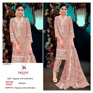 Proveedor de tarifas al por mayor entre el último nuevo diseño Eid & Ramzan Month Color brillante especial Traje Salwar de 3 piezas para damas o niñas - Product Image 4