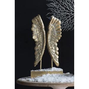 Artistic Gold Finished Brass Wing <b>Bookends</b> for Desk Bookshelf Entryway Living Room and Creative Home Styling From India - Product Image 2