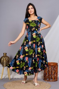 ชุดเดรสยาวถึงเข่า/กลางต้นขาหลากสีชุดเดรสผู้หญิงที่สง่างามทันสมัยล่าสุดมีคลาส - Product Image 2