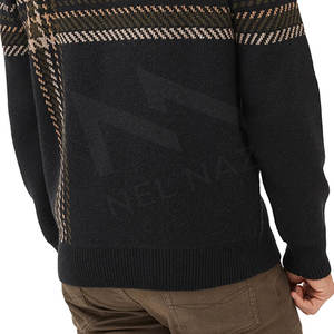 Pull d'hiver à col haut pour hommes de créateur Pull en laine tricoté à la main respirant et à la mode - Product Image 5