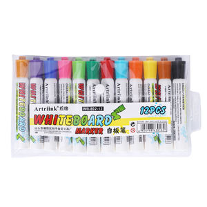 Marqueur pour tableau blanc Artriink WB-802, <span class=keywords><strong>4</strong></span>/12 couleurs, haute qualité, grand volume, non toxique, rechargeable, effaçable à l'eau et à sec - Product Image 1