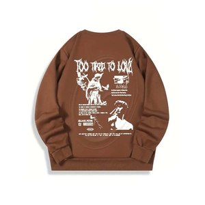 Sudadera con estampado de estatua para hombre, sudadera creativa informal, manga larga, térmica, de gran tamaño, cuello redondo, Tops, ropa para hombre al aire libre - Product Image 1