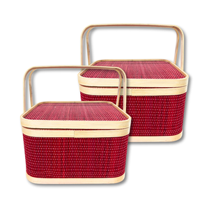 Cestas de regalo de bambú de producto superior: hermosa decoración del hogar y almacenamiento práctico en uno con alta calidad - Product Image 1