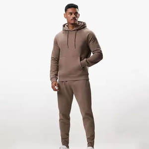 Venta al por mayor personalizado de los hombres de peso pesado 100% algodón Boxy chándal de talla grande sólido estampado moda de la calle para el invierno - Product Image 1