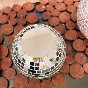 Portavelas de Cera de Abeja con Mosaico para Decoración del Hogar, Altamente Perfumado, Hecho a Mano, Estilo Moderno Navideño - Product Image 1