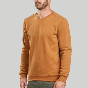 Sudadera polar manga larga mezcla de algodón pulóver cuello redondo sudadera hombres - Product Image 3