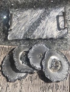 ถาดเสิร์ฟอีพ็อกซี่เรซินทำด้วยมือของใช้จำเป็นสำหรับห้องครัวในบ้านร้านอาหารโรงแรมตกแต่งเสิร์ฟ - Product Image 3