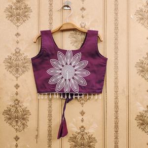 Shoryam Fashion Lehenga Choli pour enfants, ethnique, violet, brodé de fleurs, longueur au sol |   Vêtements de fête pour filles en gros, tenues de Diwali - Product Image 3