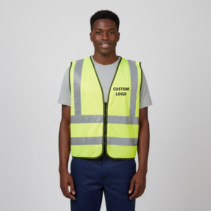 Chaleco de Seguridad Reflectante LED Impermeable ANSI Clase 2 de Alta Calidad con Múltiples Bolsillos y Logotipo Personalizado para Seguridad Vial - Product Image 5