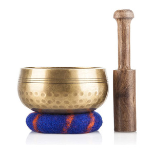 Bol chantant rond en laiton de conception simple de qualité supérieure bol de yoga de guérison de méditation en laiton pur pour la relaxation style traditionnel - Product Image 3