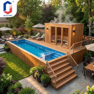 Piscina Prefabricada de Fibra de Vidrio/FRP Transparente, Piscina Infinita para Adultos y Niños, Resistente a los Rayos UV, para Uso Familiar - Product Image 2