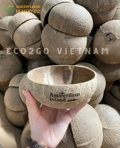 Tazón de coco natural al precio más barato y tazón de cáscara de coco de alta calidad con logotipo personalizado/Embalaje hecho por ECO2GO VIETNAM - Product Image 5
