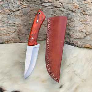 Handmade High Hardness D2 <b>Steel</b> Knife Wood Handle Outdoor Tactical Hunting Knife Fixed Blade OEM Customizable Outdoor Camping - Product Image 3