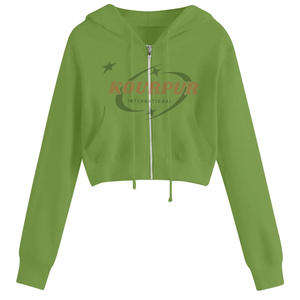Nueva Sudadera con Capucha para Mujer, Invierno, 100% Algodón, Diseño con Cierre, Transpirable y Cálida, Logotipo Frontal, Múltiples Colores - Product Image 5