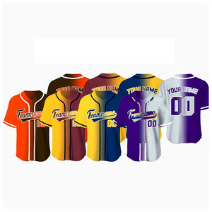 Camisas de uniforme de béisbol de calidad superior Camisas de poliéster transpirables para camisetas de béisbol y softbol - Product Image 5