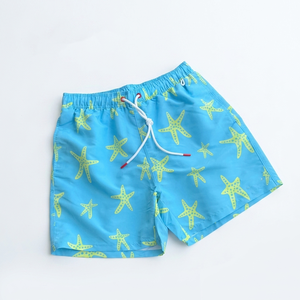 Short de bain homme en polyester 140 GSM haute qualité, imprimé graphique néon, logo personnalisé par sublimation, vêtements de plage - Product Image 3