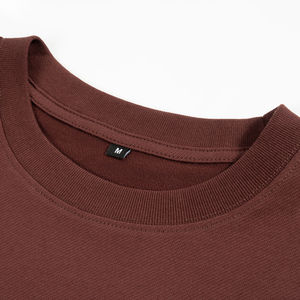 เสื้อยืดคอกลมคอกลมสำหรับผู้ชายผ้าคอตตอน100% แห้งเร็วระบายอากาศได้ดีน้ำหนักมากแบบลำลองด้านหน้า300กรัม - Product Image 4