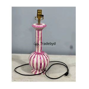 Lampe de table LED AC E26 de luxe, élégante et moderne, en os incrusté, faite à la main, pour chambre à coucher, salon, Tradebyd - Product Image 1