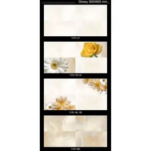 12x24 Azulejos de pared de cerámica de diseño 30x60cm 300x600mm Beige oscuro en relieve para decoración Interior Exterior de la casa - Product Image 3