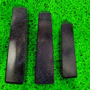 Top Qualité Bleu Grès Tour Point Baguette Sable Pierre Obélisque Guérison Cristal Baguette-Chakra Générateur Goldstone Tour Pierre Bleue - Product Image 2