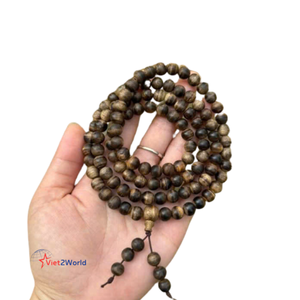 สร้อยข้อมือที่เหนือกว่า8มม. แบบเวียดนามลูกปัด108คุณภาพสูงไม้กั้งธรรมชาติสีดำผลิตภัณฑ์ลูกปัดไม้ - Product Image 4