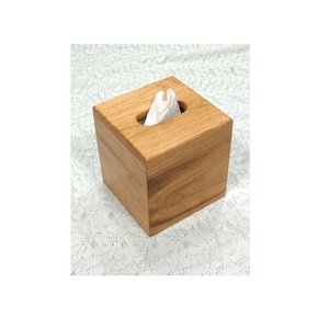 Caja de pañuelos de madera rectangular de diseño moderno para uso doméstico en la cocina Artículo decorativo de mesa de resina metálica - Product Image 4