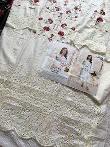 Algodón Cambric de buena calidad con Chikankari bordado Salwar Suit mujer moda fabricante y proveedor a precio mayorista - Product Image 4