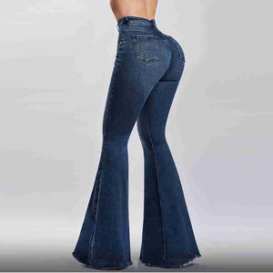 Pantalons en denim droits sur mesure pour femmes, fabrication OEM, denim d'hiver, poche boutonnée, respirant, coupe slim, jeans écologiques de haute qualité - Product Image 4