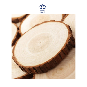 Caliente estilo Vintage decorativo redondo de madera Pino círculos rebanada posavasos chico artesanía rebanada de madera para manualidades DIY boda - Product Image 1