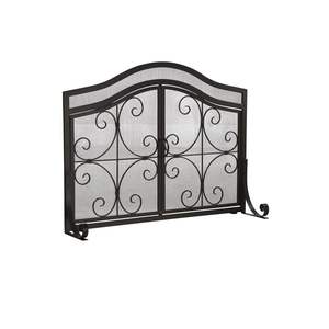 Traditional Most Selling Rectangular Shape <b>Fire</b> Guard Heavy Duty Outdoor <b>Iron</b> Black Color <b>Fire</b> <b>Pit</b> Spark Screen Cover for Sale - Product Image 4