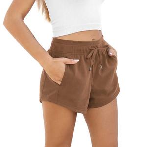 Short de fitness d'été taille haute pour femme Legging de sport à séchage rapide avec motif solide Vêtements de sport pour l'entraînement des filles - Product Image 5