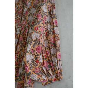 Robe bohème en coton imprimée à la main pour femmes, naturelle, lavable, respirante, tenue d'été - Product Image 2