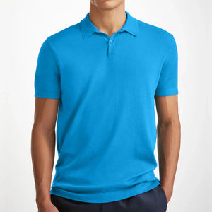 Chemise de golf respirante pour hommes Vêtements décontractés à manches courtes à séchage rapide T-shirts polo pour hommes - Product Image 4