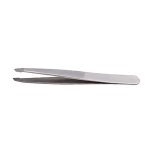 Pinzas de pestañas negras inclinadas de acero inoxidable de grado profesional Características DE SEGURIDAD Uso para extensión de pestañas y cabello encarnado - Product Image 5