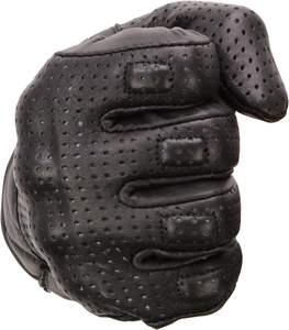 Gants cruiser perforés en cuir de qualité supérieure pour hommes - Product Image 6
