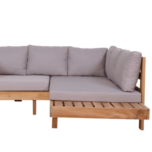 Canapé modulaire de luxe avec structure en bois de teck pour des espaces de vie luxueux et polyvalents - Product Image 5
