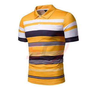 เสื้อโปโลแขนสั้นผ้าคอตตอนทรงสลิมฟิตเสื้อโปโลแบบถักพิมพ์โลโก้ได้ตามต้องการ - Product Image 3