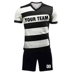 Uniformes de Fútbol Personalizados al por Mayor 2025 con Logotipo Impreso, Camisetas de Fútbol Transpirables con Transferencia de Calor, Ropa Deportiva Nueva 100% Poliéster de Secado Rápido - Product Image 5