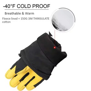 Alta calidad duradera Mejor tarifa Invierno Nieve Guantes de invierno Hombres cálidos A prueba de viento Impermeable para guantes de esquí Calidad superior Mejor tarifa - Product Image 3