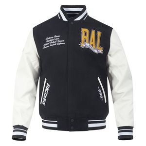Veste bombardier universitaire en laine personnalisable en gros Logos de l'équipe scolaire et de la marque acceptés - Product Image 1