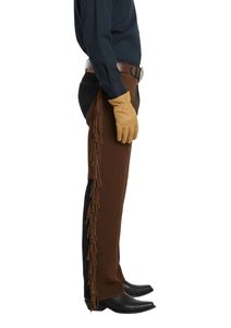 Nuevas Chaps de Cuero Genuino Estilo Western Tradicional con Flecos Laterales - Product Image 4