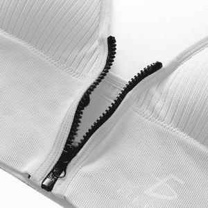 Bralette Deportivo Ajustable de Talla Grande con Relleno de Algodón para Yoga, Top Corto con Estampado Elástico XS, Ligero, de Spandex - Product Image 4