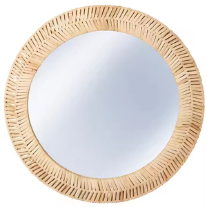Cadre de miroir en jonc de mer moderne Décoration murale de haute qualité Écologique Fait à la main Vente en gros pour salle de bain et décoration intérieure - Product Image 4