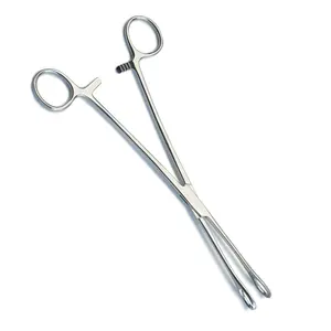 Fórceps de agarre de órganos Fórceps hemostáticos Collin Fórceps quirúrgicos Plata Ce Durable PK 3 años Marca personalizada Clase manual