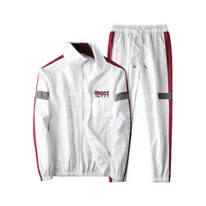 Vente chaude hommes Slim Fit survêtement à la mode respirant fermeture éclair vêtements d'entraînement pour l'été confortable motif solide - Product Image 1