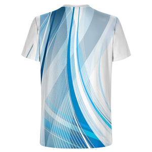 Venta al por mayor Ropa de calle Algodón pesado Cuello redondo grueso Transpirable Impresión digital Hombres Camisetas negras - Product Image 4