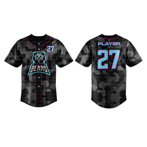 2025 Sublimation Haute Qualité Recyclé Bouton Up Baseball Uniformes Jersey Personnalisé Unisexe Personnalisé Polyester Respirant Unisexe - Product Image 2
