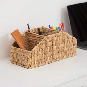 Water hyacinth <b>pencil</b> holder for home school office functional marketr pen cup stand containers - Product Image 3