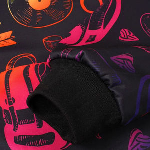 Vente en gros de sweats à capuche personnalisés, unisexes, à imprimé graphique, en polaire d'hiver, en spandex/polyester, style hip-hop, pour couples - Product Image 5