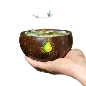 Vente en gros 2025 bol en coquille de noix de coco/bol en coquille de noix de coco naturelle/bol à bougie en noix de coco avec bambou de haute qualité au Vietnam - Product Image 2